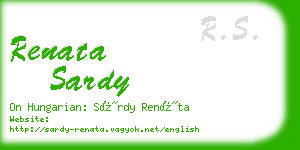 renata sardy business card